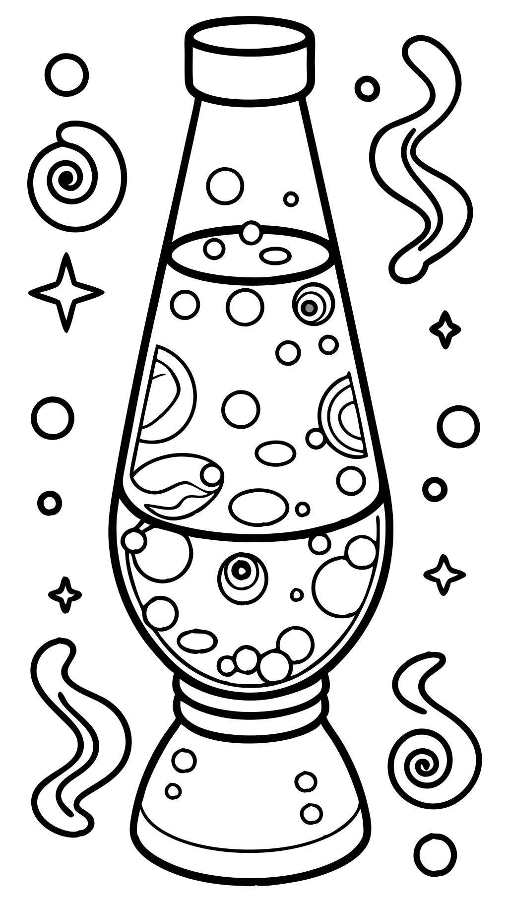 lava lamp coloring page